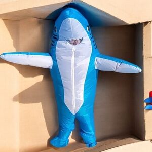 Blue Shark Inflatable Costume